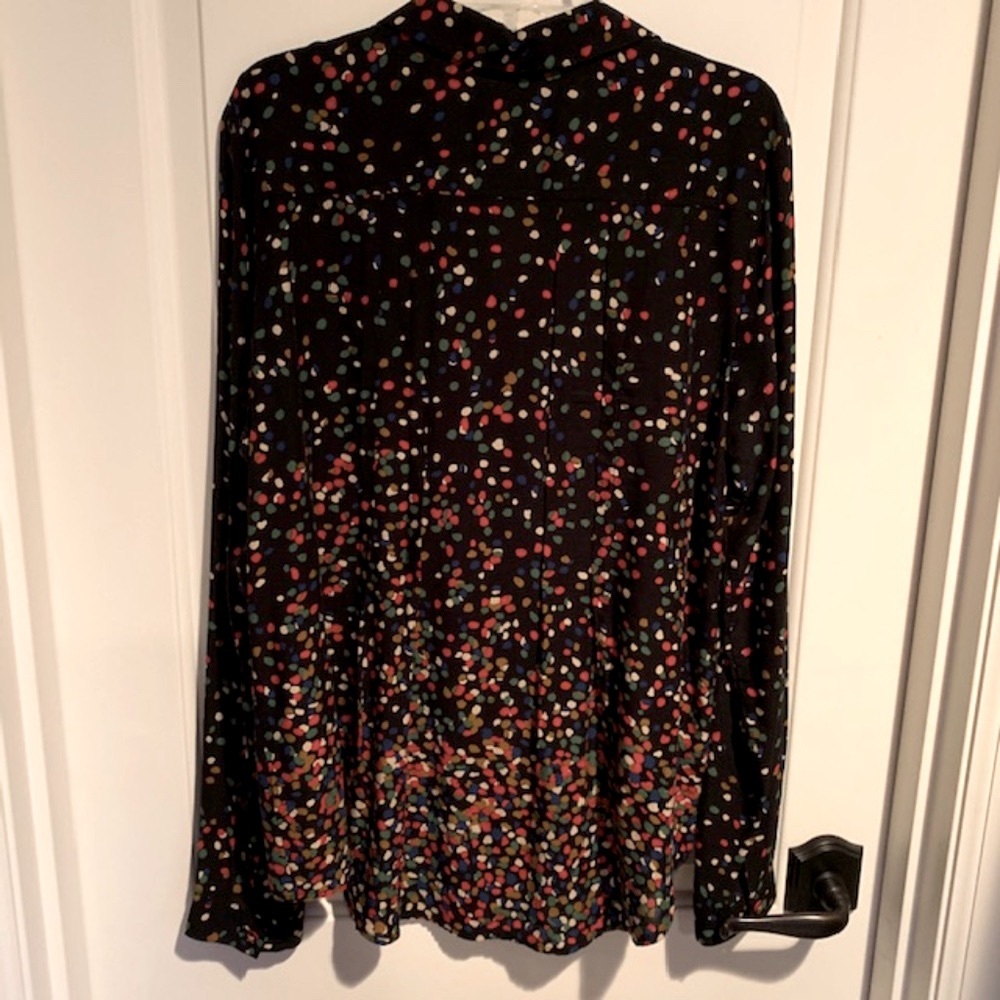 Anthropologie, Maeve Wynwood Black Confetti Blouse - Picture 3 of 6